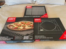 Weber Crafted Lot of 3 NIB Baking Stone Frame Kit Stainless Grates MSRP $290