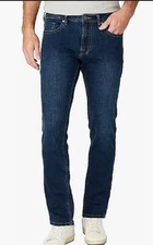 Buffalo David Bitton Mens Jackson Straight Stretch Jean Blue