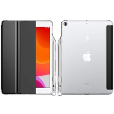 For Apple iPad 10.2 Case 2021 2020 2019 Ultra-Thin Transparent Cover Black