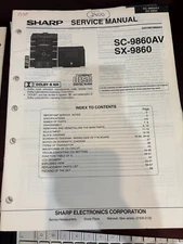 ORIG. SHARP SC-9860AV SX-9860 SC9860AV SX9860 Repair & Service Manual *ORIGINAL*