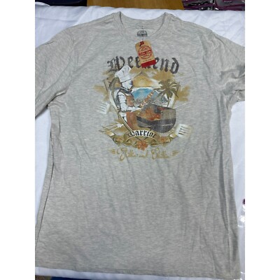 Cotton Links mens t-shirt 2XLT tall 2X Grillin and chillin Weekend Warrior