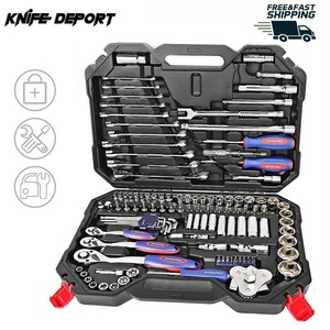 Car Repair Tool Set Hand Tools Ratchet Spanner Wrench Socket Set Bicycle Repair