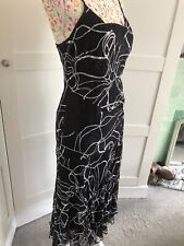 Nicholas Millington Silk Mix Beaded Occasion Dress Size 12