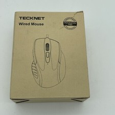 TECKNET mouse Wired USB connection 6Button Model UM013 Gray