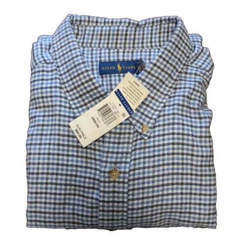 Ralph Lauren Men's Button Down Shirt Check Sz 2XB 2LT Big & Tall