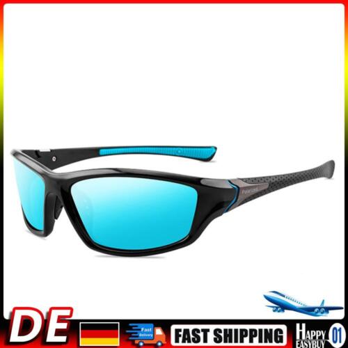 Polarized Sunglasses Men UV400 Outdoor Driving Eyewear (Black Ice Blue ...
