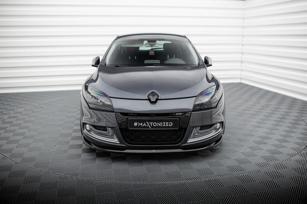 Front Ansatz V.2 FüR Renault Megane GT Mk3 Facelift Schwarz Hochglanz-image