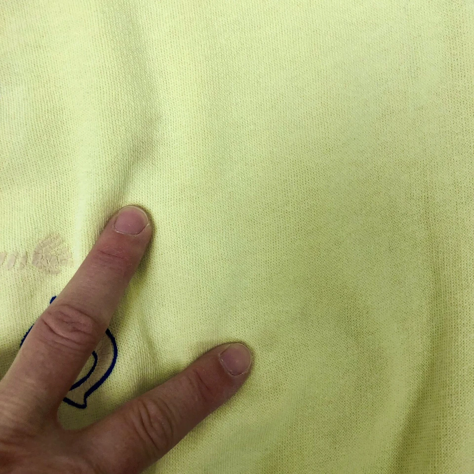 Sudadera Informal RAGLAN S De Colección Años 80 NTM Amarilla PASTEL Islas Caimán Ropa de Calle S Foto 3 de 4