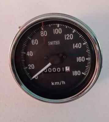 Classic Smiths 85mm mechanischer Tacho Nachbau 180 Kmph 3 3/8'' im Uhrzeigersinn