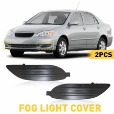 Pair Bumper Fog Lamp Light Cover Insert Toyota For 2006 Corolla 2005 2007 2008
