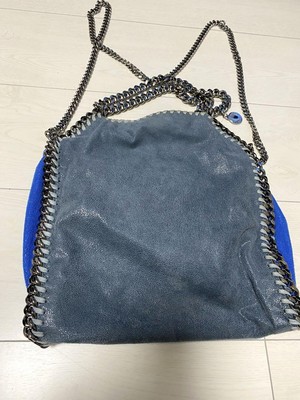 Stella McCartney Falabella 2Way Chain Shoulder Bag Gray Blue Used 