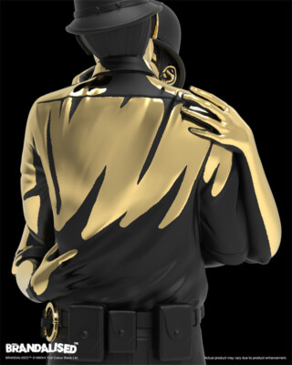 Mighty jaxx Kissing Coppers Gold Rush Edition Limited Fashion Art