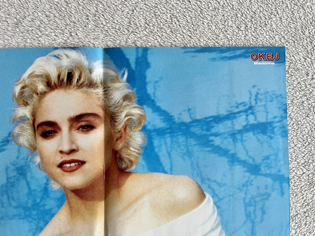 1987 Madonna Who's That Girl Era Swedish Poster Magazine Okej