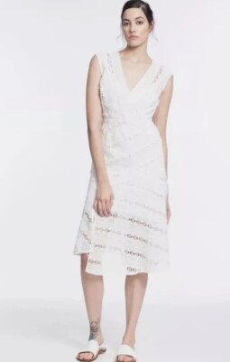 lace stripe dress The Emma Infinity Dress in Striped Floral Lace Black / XL main image 1