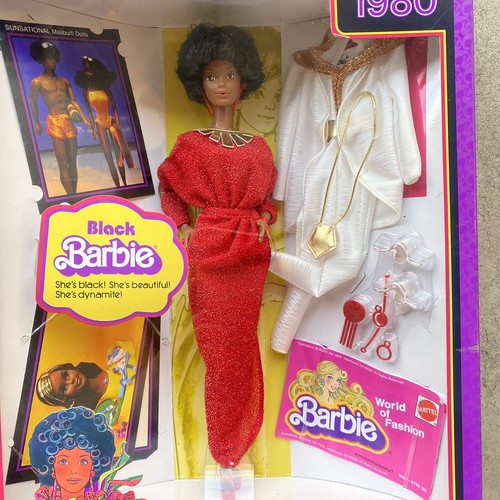 Mattel 1980 Moja ulubiona czarna lalka Barbie 2009 Kolekcjoner reprodukcji R4468 - Zdjęcie 2 z 13