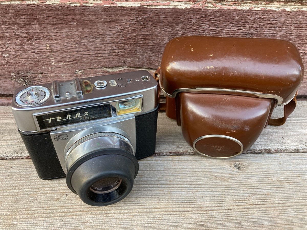 VTG ZEISS IKON TENAX CAMERA W LENS LEATHER CASE MADE IN GERMANY | eBay