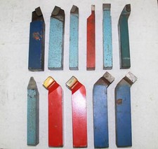 11x dłuto tokarskie HM stal toczona - 40 mm - różne kształty - prawe i lewe NOWE  /C