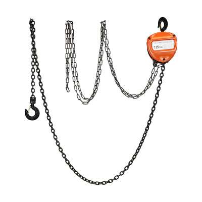 Hand Chain Hoist 551 lbs Capacity, 9.8 ft Lifting Height with Safety Hook