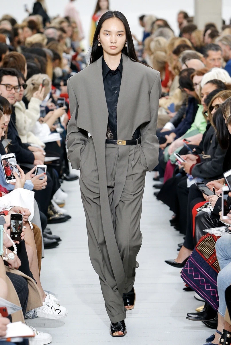 CELINE Wool Pants Classic Trousers 36 Phoebe Philo Summer 2018 Runway