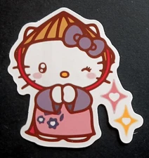 Hello Kitty Hat Stars Wink Laptop Bottle Waterproof Vinyl Sticker Decal 2-3”
