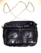 Purse Leather Multi-Pocket Handbag, Purse, Travel Bag, Dopp Kit