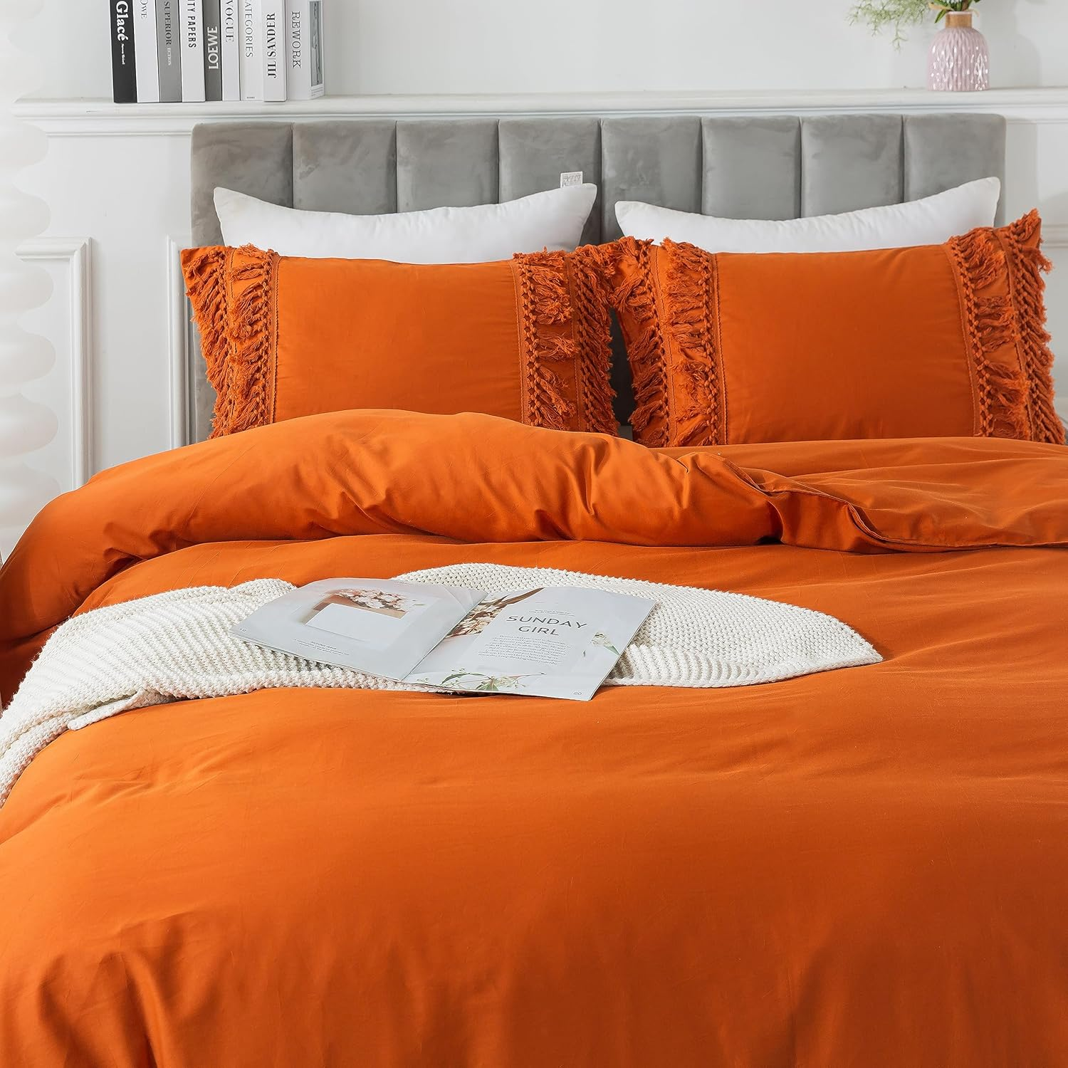 Queen Duvet Cover Set 3Pcs (1 Duvet Cover +2 Pillowcases) Bohemian Beddings Luxu