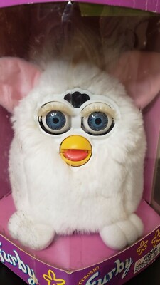 NIB Original Furby 1998 Model 70-800 All White With Pink Ears | eBay