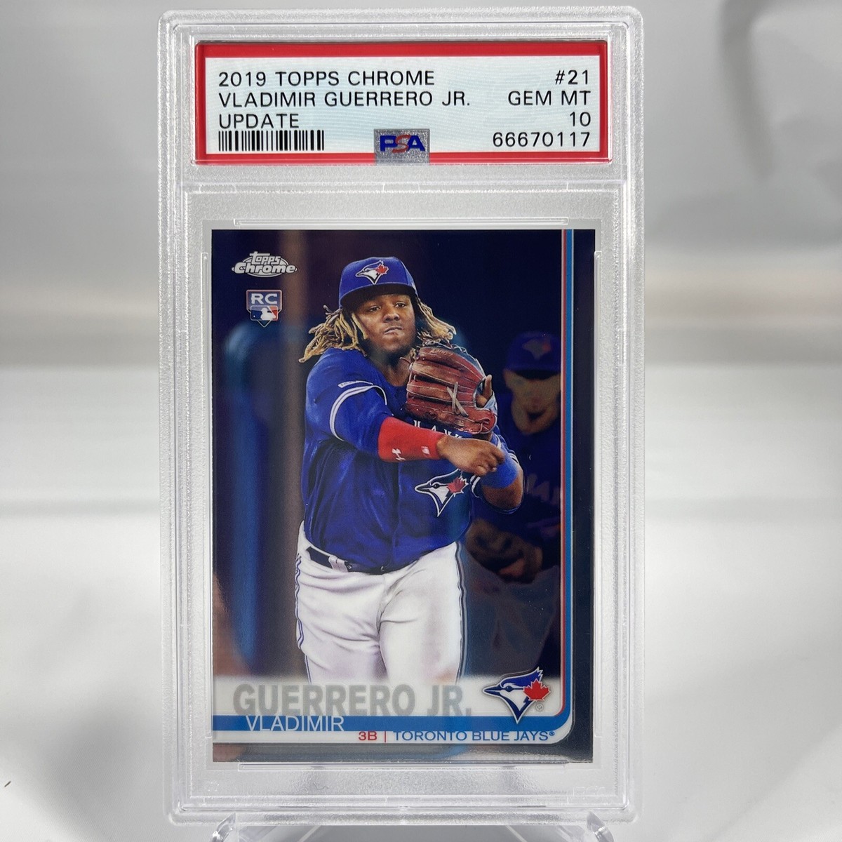 Vladimir Guerrero Jr 2019 Topps Chrome Update #21 RC PSA 10 Blue
