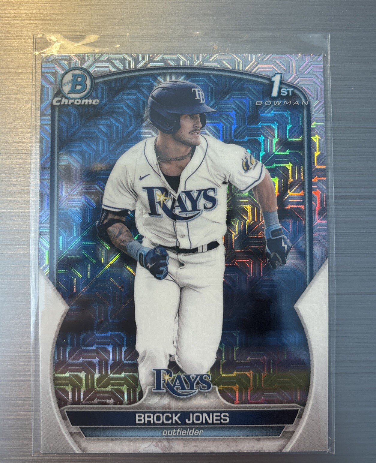 Brock Jones MOJO REFRACTOR 2023 Bowman Chrome #BCP-115 ROOKIE Rays (RC)