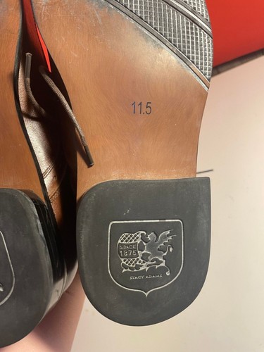 Stacy Adams Schuhe Herren Braun Leder Oxford-Schuhe Größe 11,5 - Bild 6 von 14