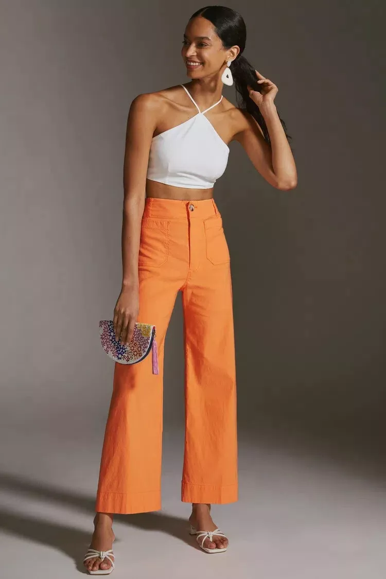 Anthropologie linen deals pants