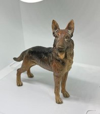 German Shepherd Dog Austrian Vienna Bronze Circa 1900 6.5 Inch Austria Bronze