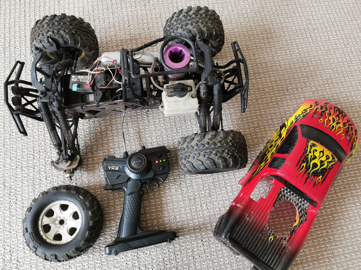 HPI Racing Savage .25 Nitro RC Monster Truck 1/8 Roller Big Block For Repair