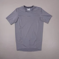 Under Armour SuperVent Compression HeatGear Short Sleeve Shirt Mens Large Gray