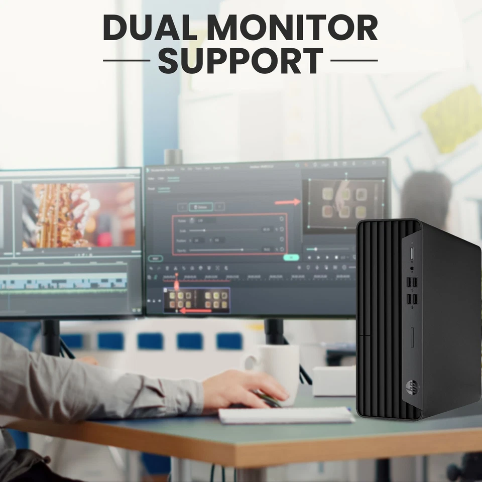 HP 800 G6 Desktop Computer PC i5-10 16GB Ram 256GB SSD Built-in Wi-Fi Windows 11 - Image 4 of 4