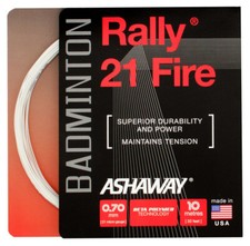 Ashaway Rally 21 Fire 0.70mm Badminton Strings Set