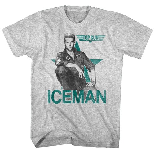 Top Gun Iceman Men's TShirt Val Kilmer Photo Air Force Fighter Pilot