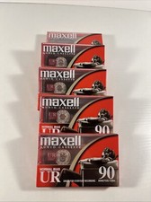 5 Maxell 90Min Audio Cassette UR Normal Bias Sealed