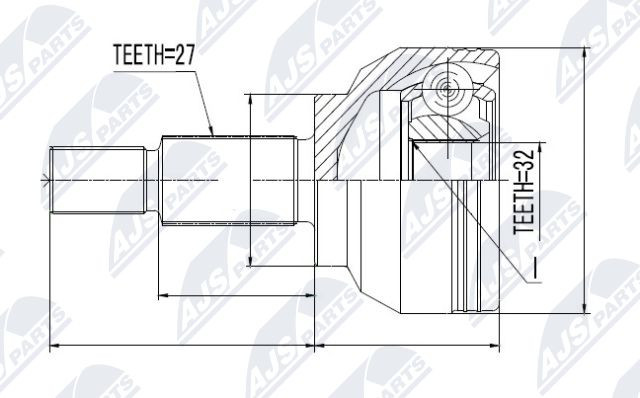 Joint arbre de transmission Renault Laguna II kit soufflet de cardan avant