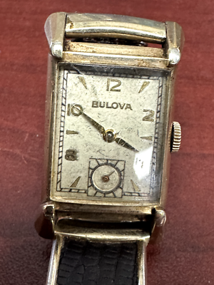Vintage Men's Bulova 21 Jewels 10K RGP Watch Running | eBay