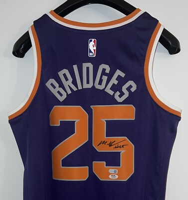 Mikal Bridges Signed Phoenix Suns NBA Nike ICON Swingman Jersey