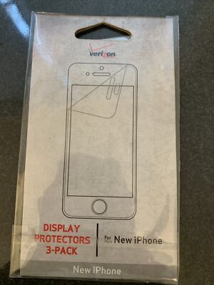 Verizon Display Protectors 3-pack For New iPhone 5/5s- New in Pack | eBay