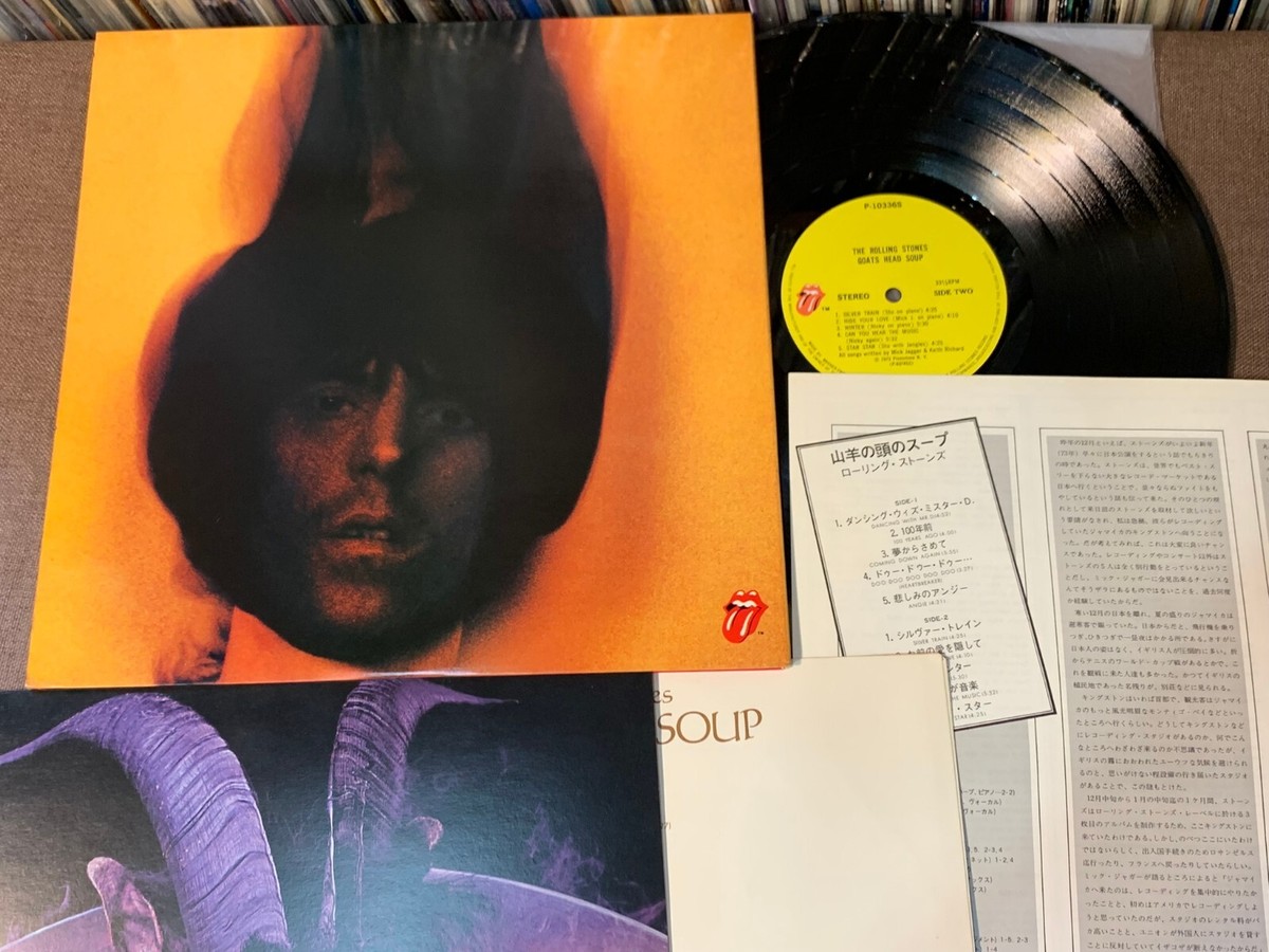 THE ROLLING STONES Goats Head Soup JAPAN LP RECORD P-10336S w/ OBI