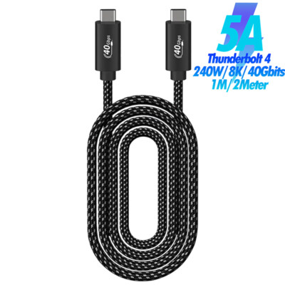 Für iPad/ iPad Pro  Thunderbolt 4 Usb C Daten Schnellladekabel 5A 8K 2M 40Gbits