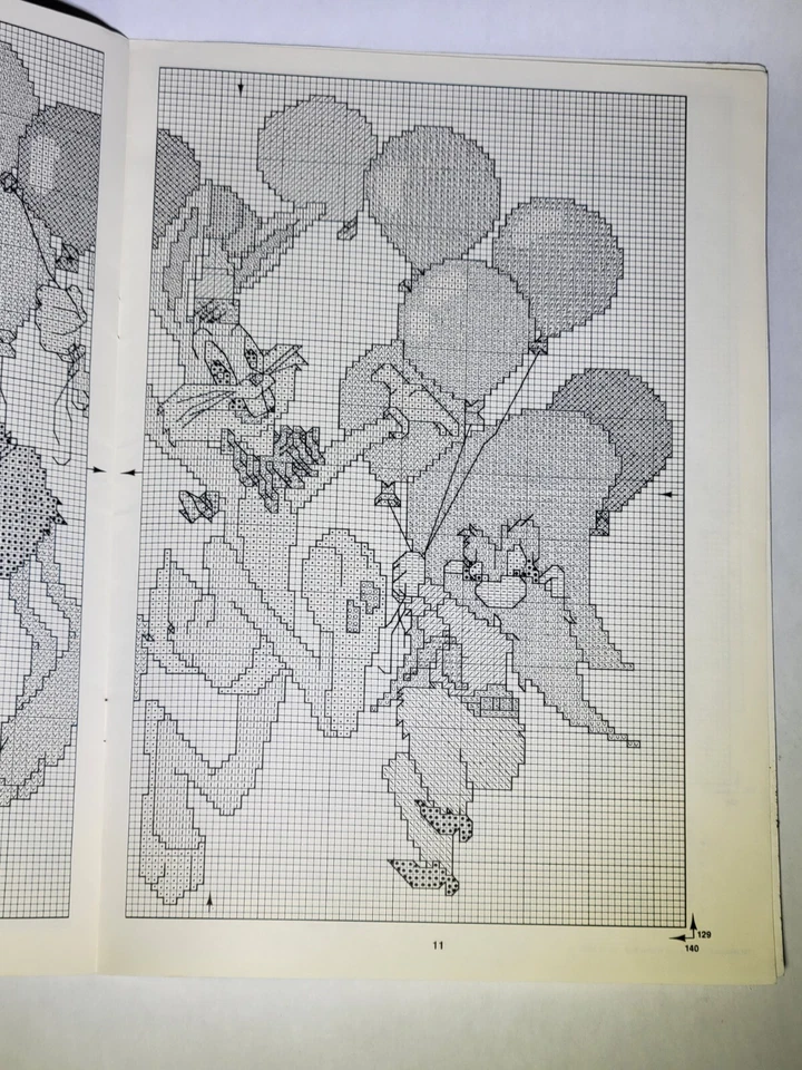 Needlecraft Looney Tunes Bugs Bunny Friends Daffy Duck Tweety Cross Stitch 1983 - Image 2 of 3