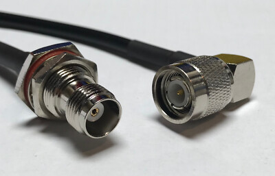 TNC Male Angle to TNC Female RG223 Silver Low Loss Coax Cable Pick Length Lot US