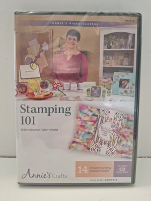Annie's Video Classes DVD Stamping 101 Robin Arnold 14 Projects With Pattern Cd