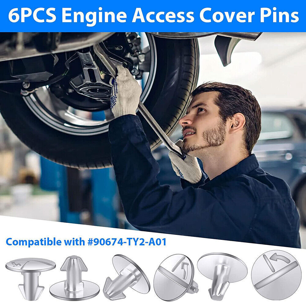 8PCS Engine Splash Shield Lower Cover Bolts For Honda CR-V Civic 90674 ...