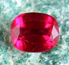 8.85 Ct Cushion Natural Beryl Bixbite Red Emerald Gems Certified