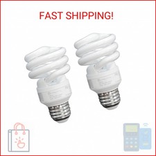 Xtricity Compact Fluorescent Light Bulb T2 Spiral, E26 Base, 9W 40 Watt Equival